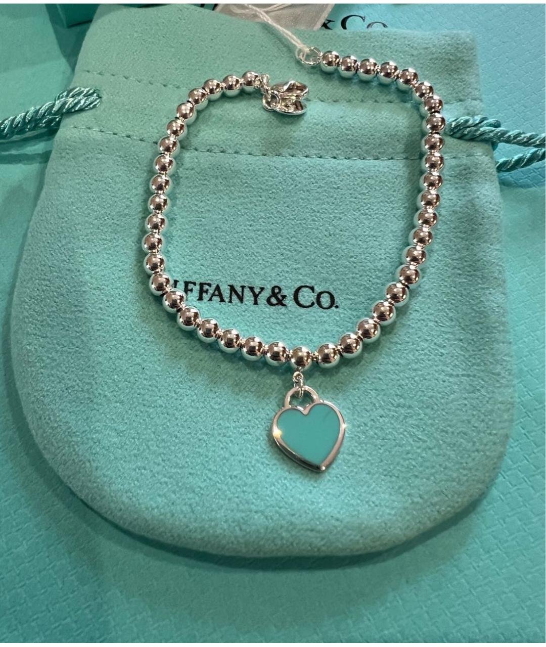 TIFFANY&CO Серебрянный серебряный браслет, фото 2