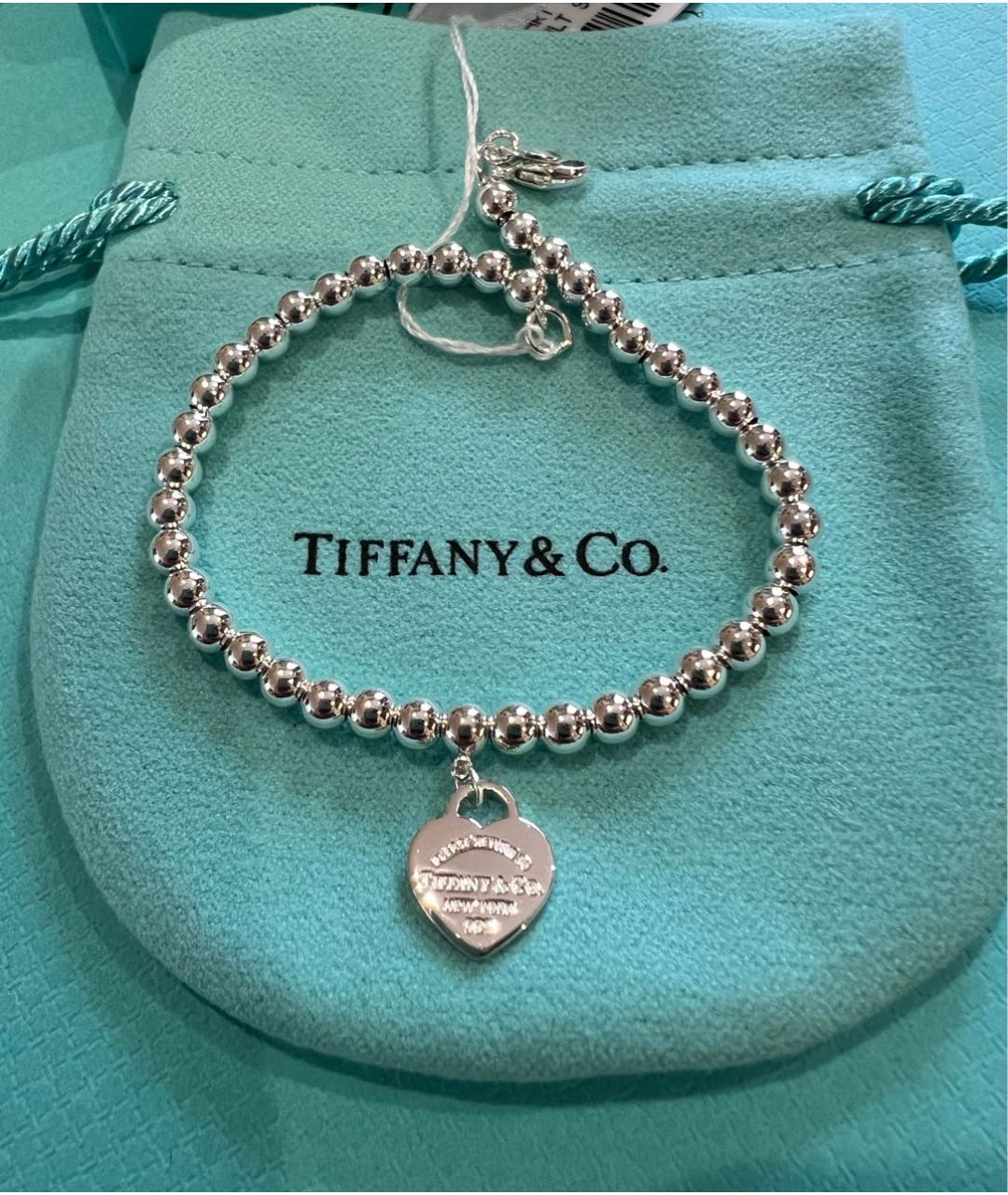 TIFFANY&CO Серебрянный серебряный браслет, фото 3