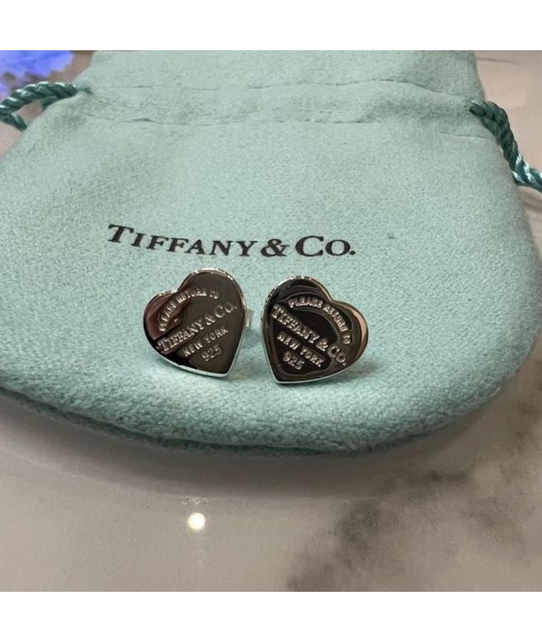 TIFFANY&CO Серебряные серебряные серьги, фото 2