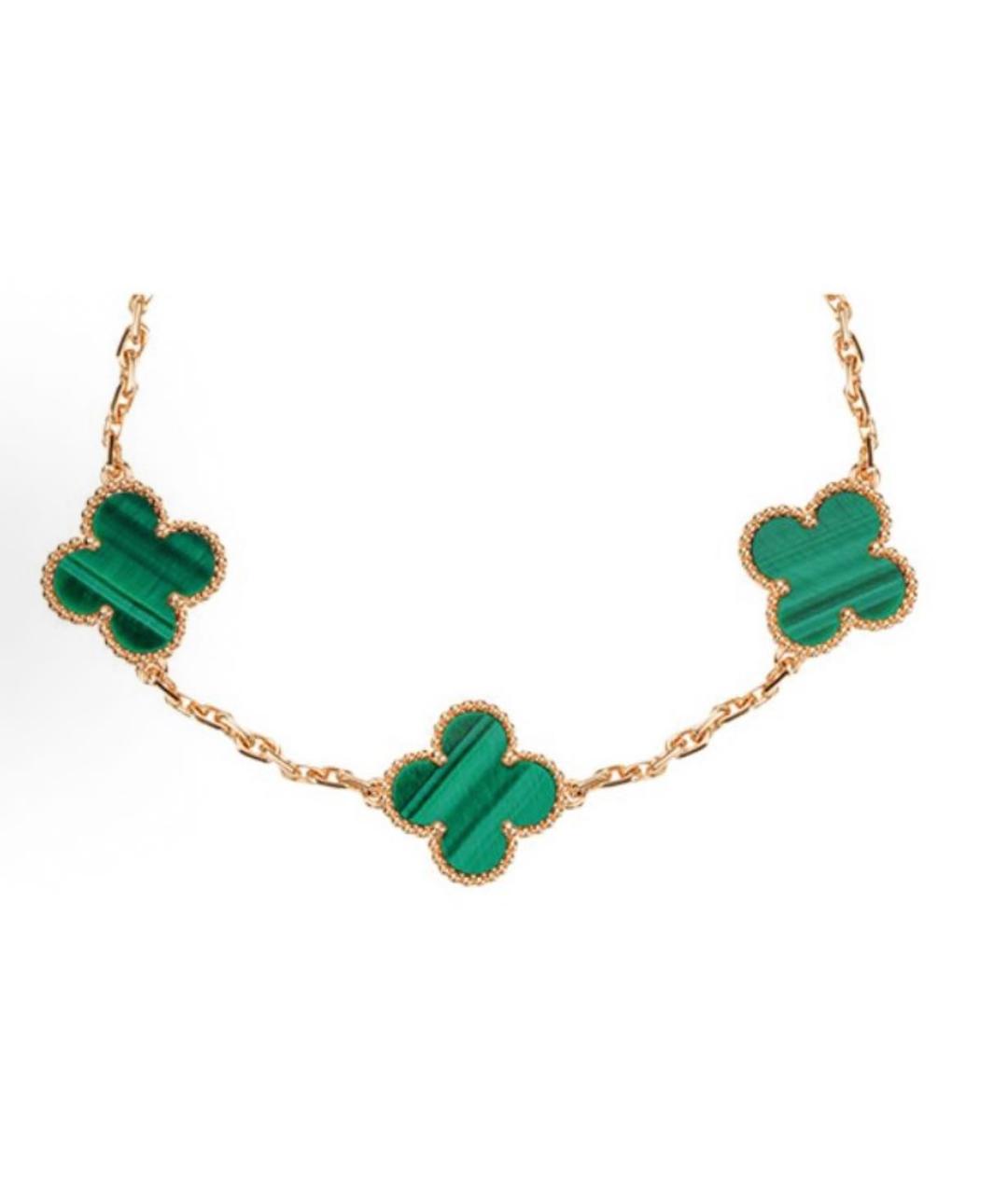 VAN CLEEF & ARPELS Зеленый браслет из желтого золота, фото 3