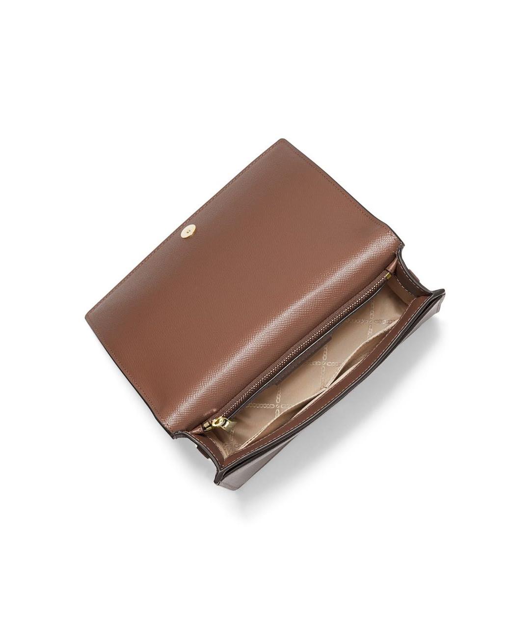 MICHAEL KORS Коричневая кожаная сумка через плечо, фото 2