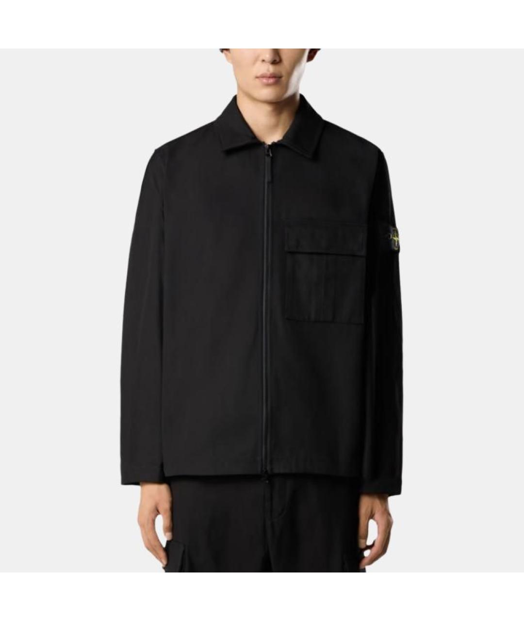 STONE ISLAND Черная куртка, фото 3
