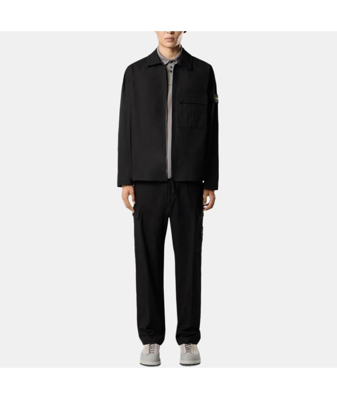 STONE ISLAND Черная куртка, фото 5