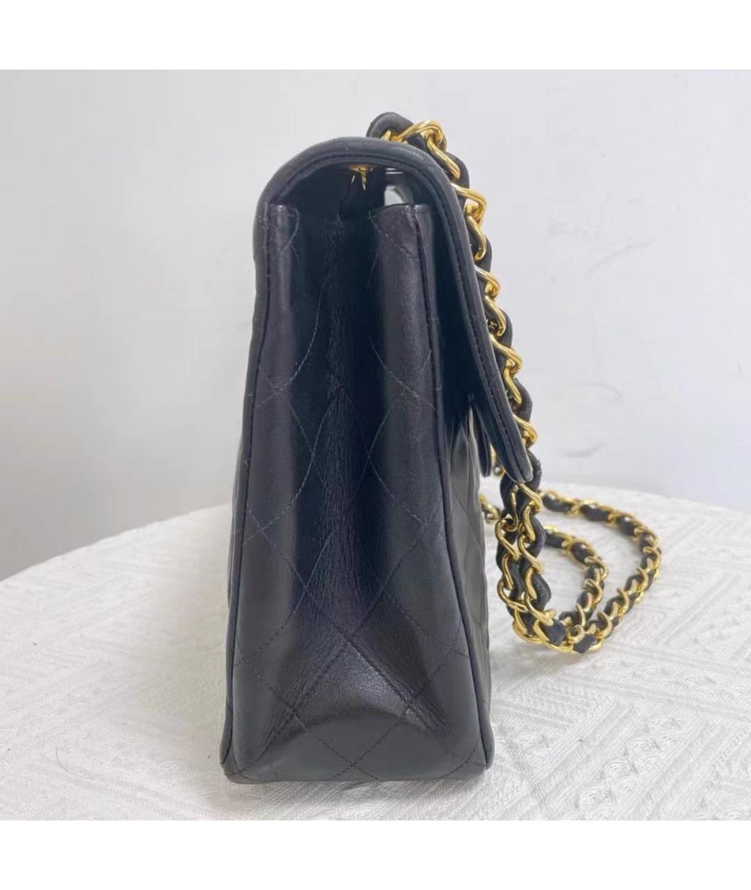 CHANEL Черная кожаная сумка через плечо, фото 4