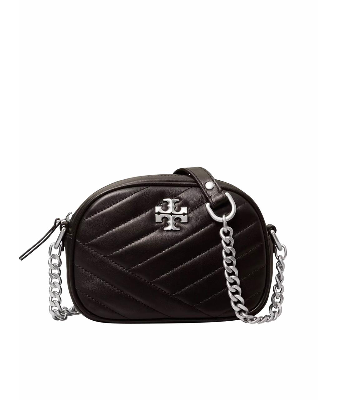 TORY BURCH Черная кожаная сумка через плечо, фото 1