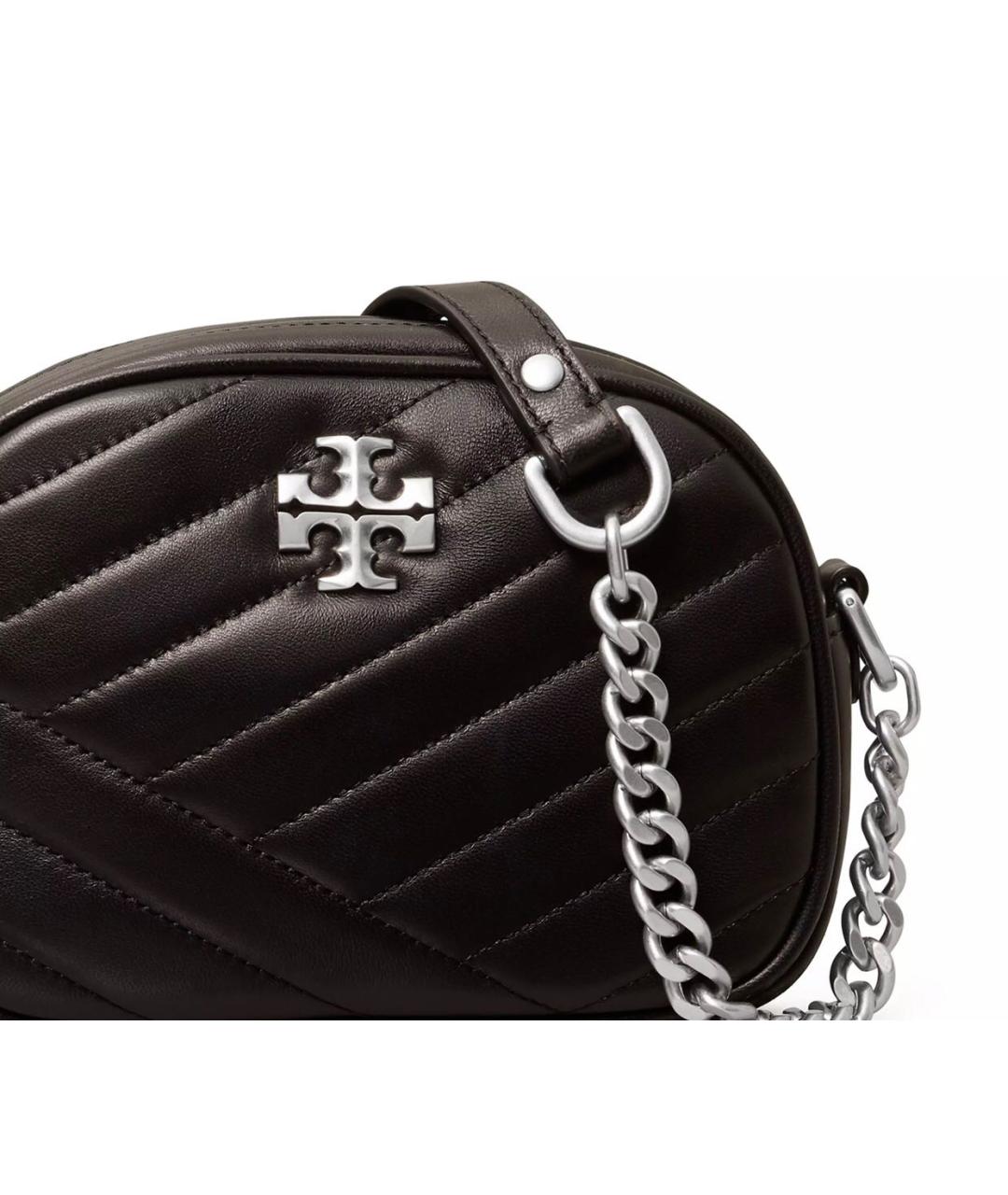 TORY BURCH Черная кожаная сумка через плечо, фото 3