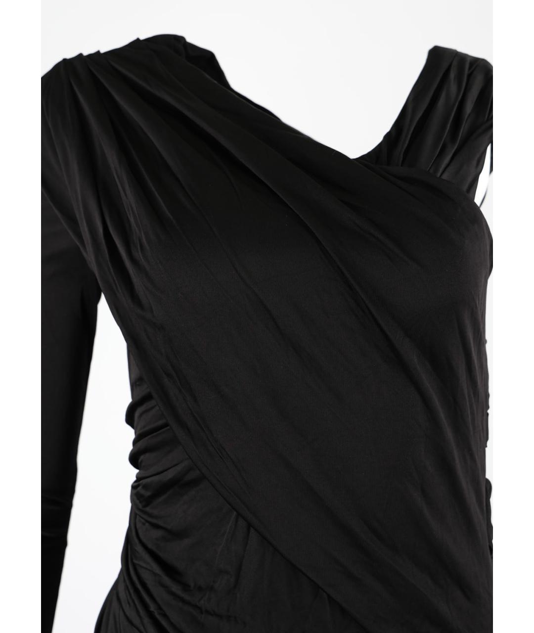 ALEXANDER WANG Черное вискозное коктейльное платье, фото 4