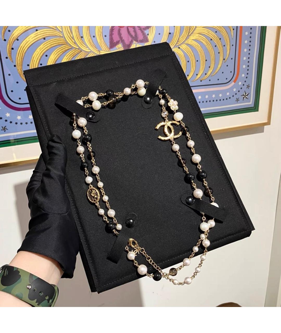 CHANEL Бежевая подвеска, фото 8
