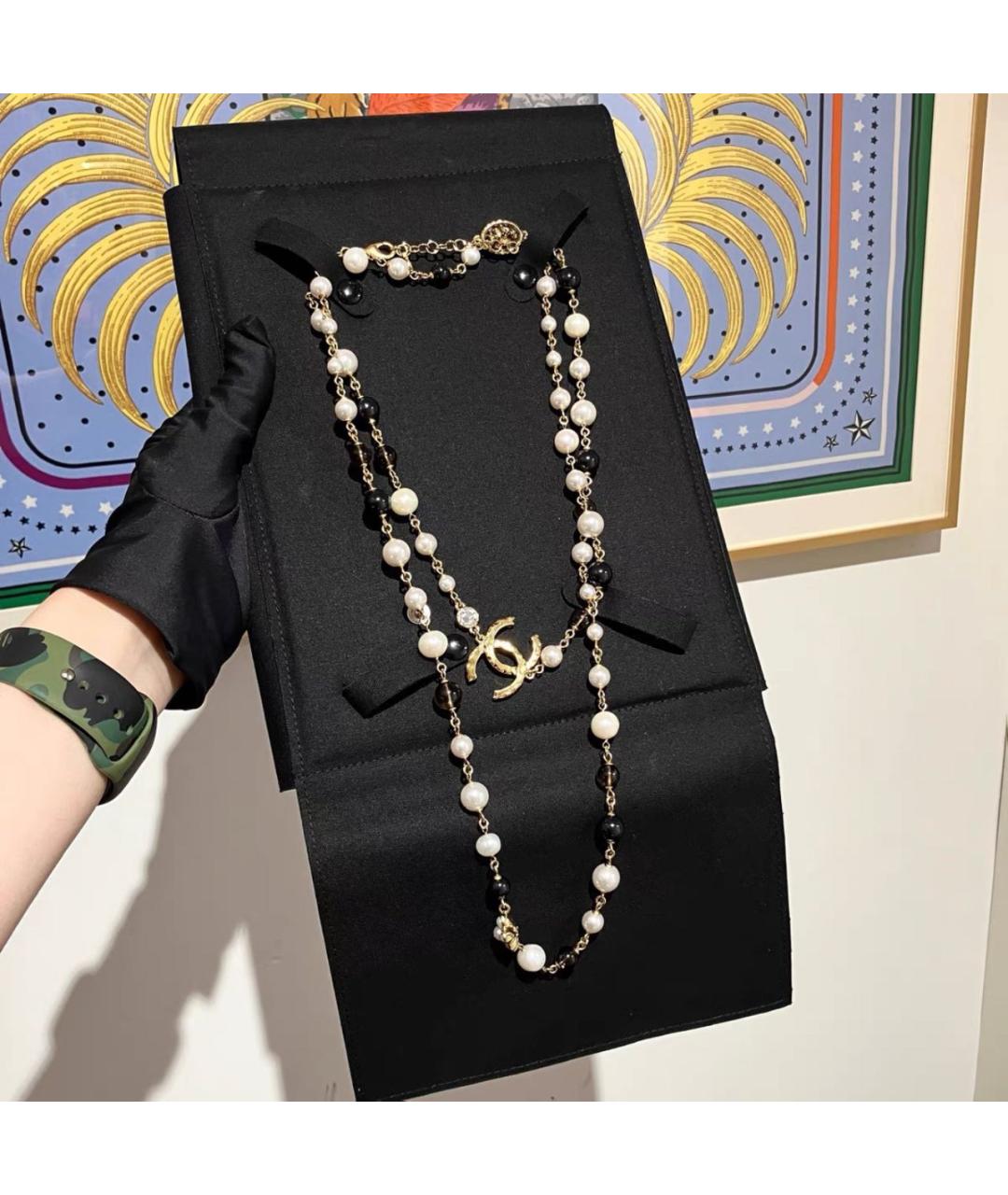 CHANEL Бежевая подвеска, фото 3