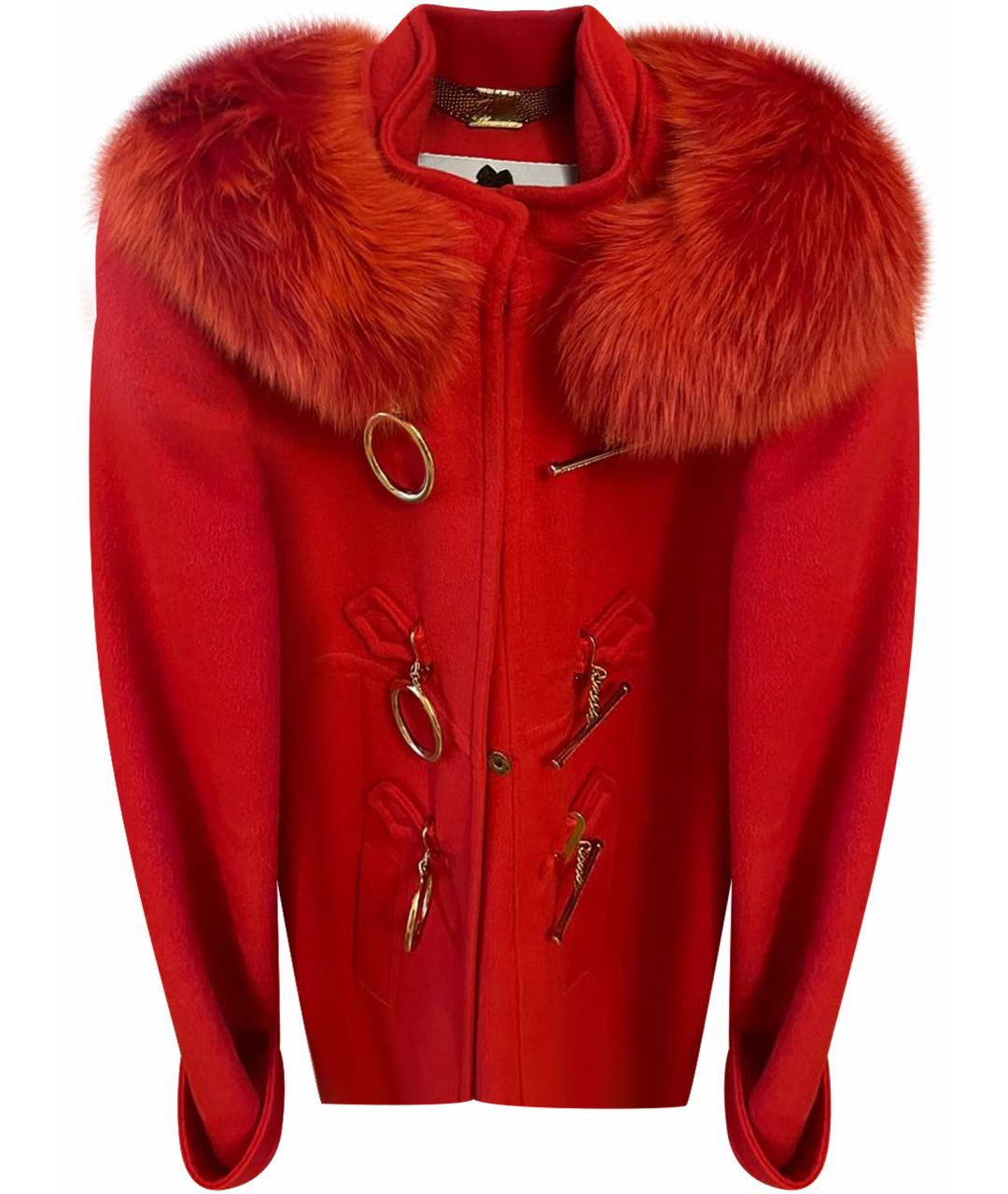 BLUMARINE Красное шерстяное пальто, фото 1