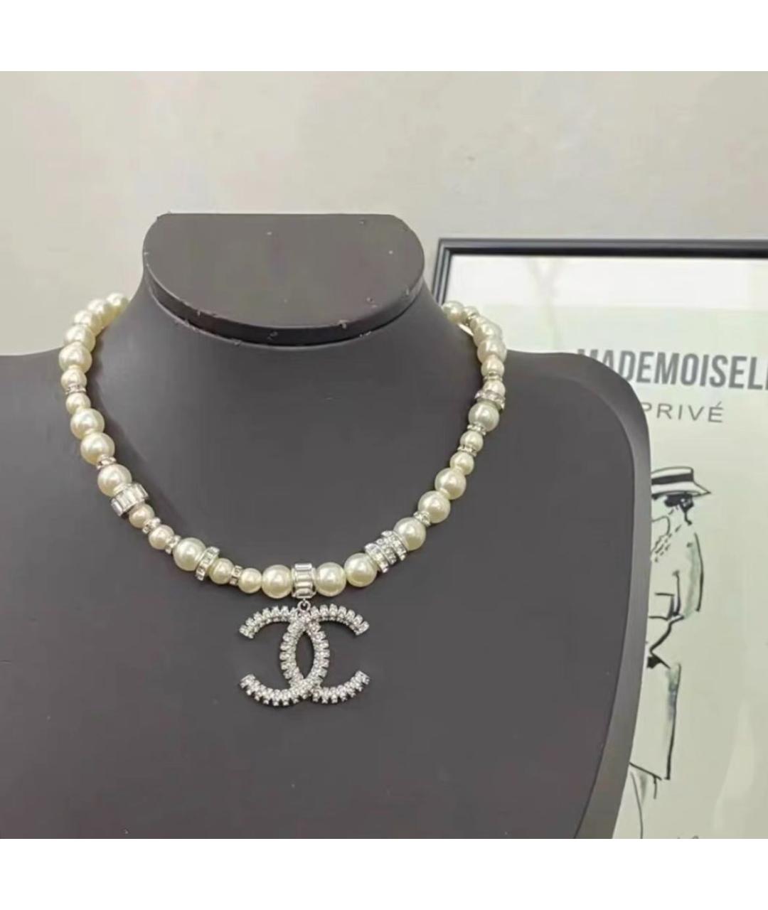 CHANEL Бежевый чокер, фото 3