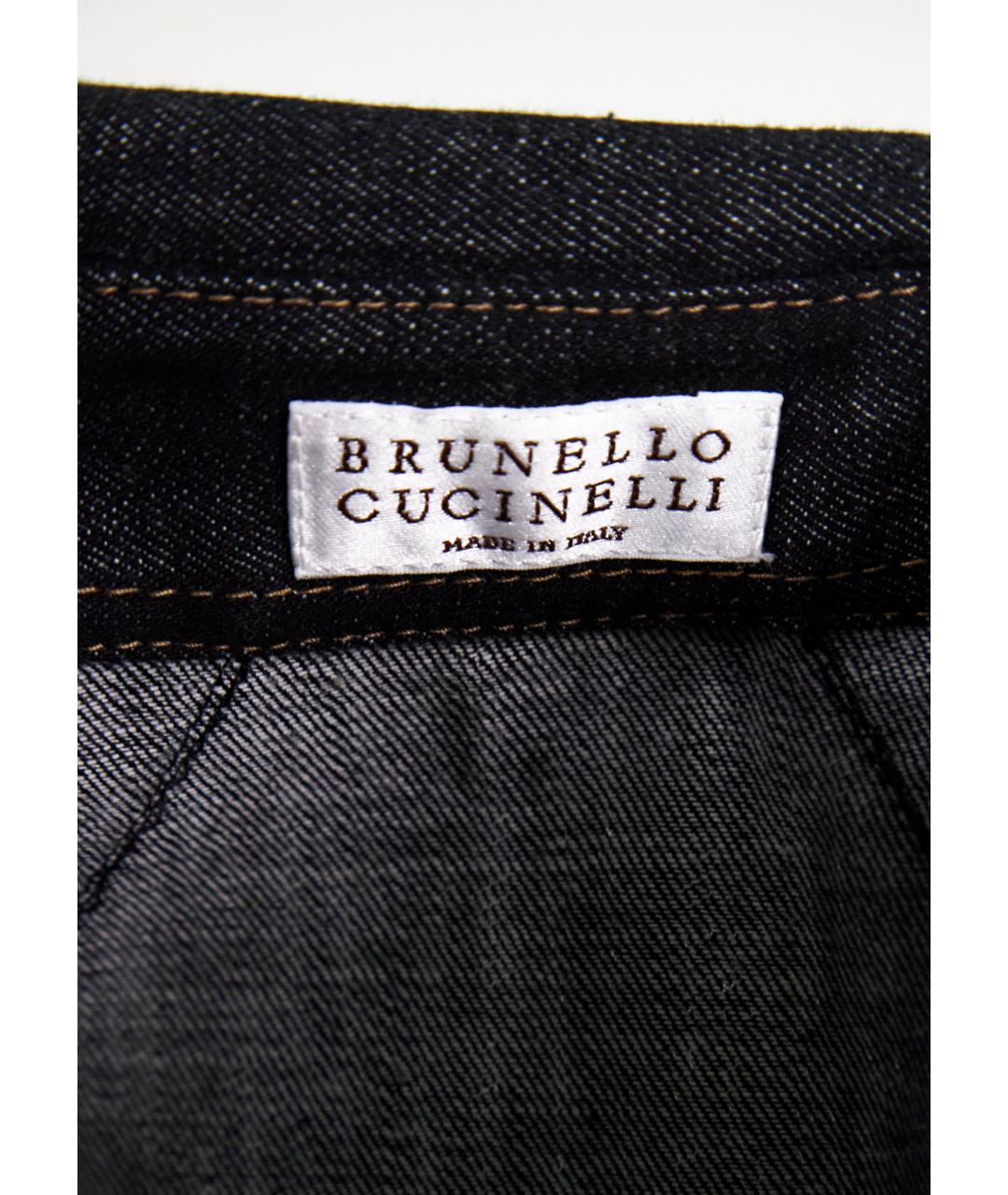 BRUNELLO CUCINELLI Серое хлопковое повседневное платье, фото 3