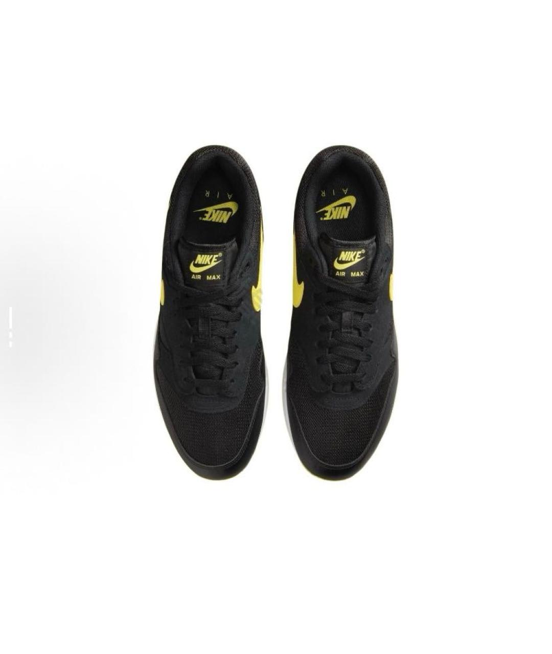 NIKE Черные текстильные низкие кроссовки / кеды, фото 4