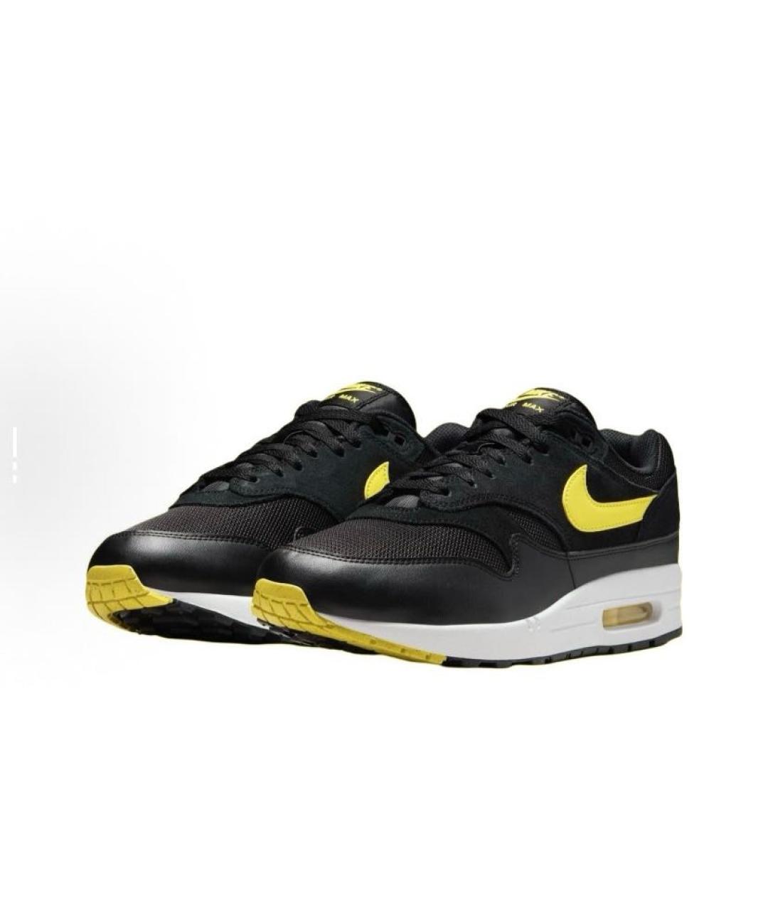 NIKE Черные текстильные низкие кроссовки / кеды, фото 3