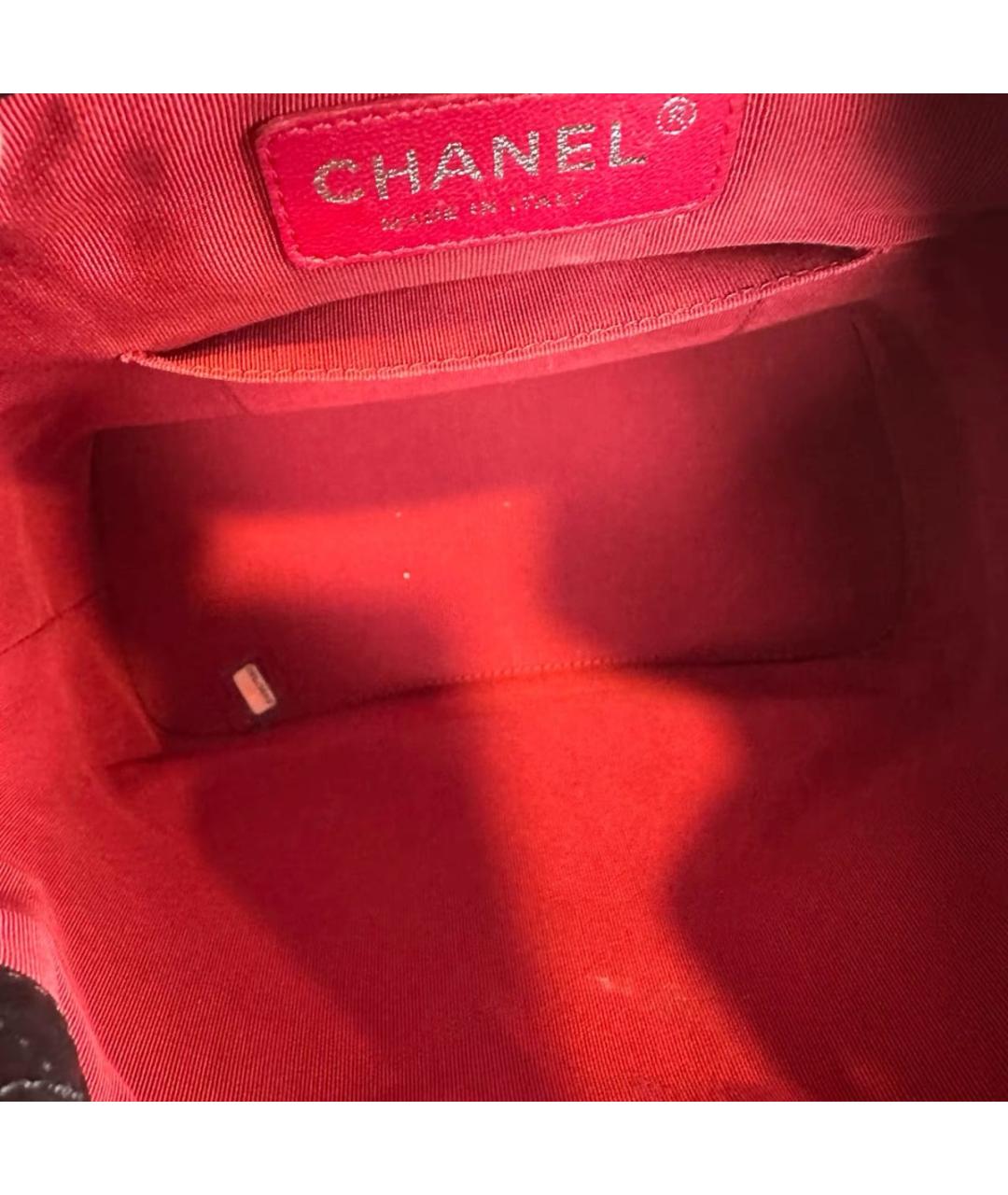 CHANEL Черный кожаный рюкзак, фото 6