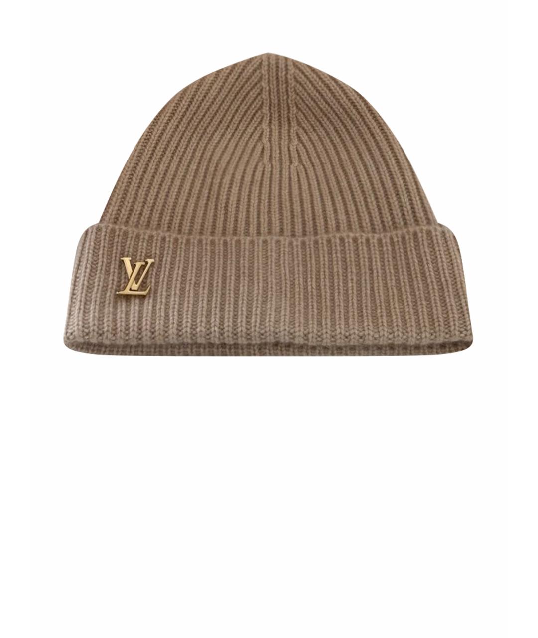 LOUIS VUITTON Бежевая шапка, фото 1