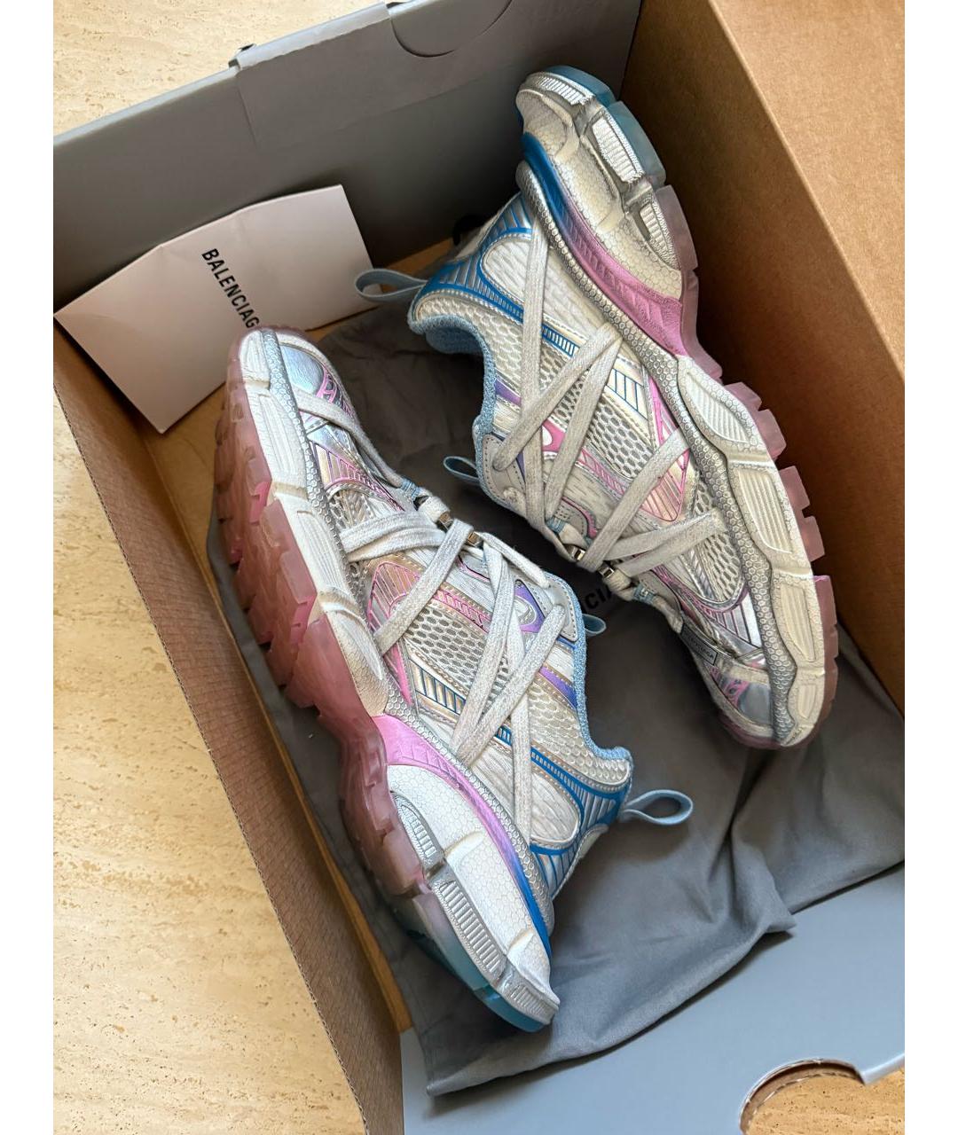 BALENCIAGA Белые кроссовки, фото 7