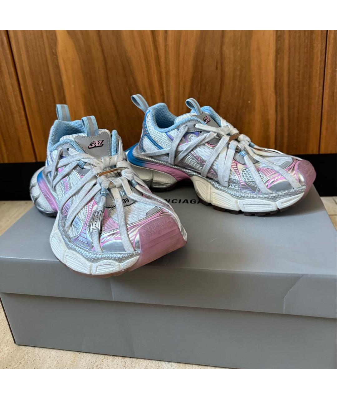 BALENCIAGA Белые кроссовки, фото 6