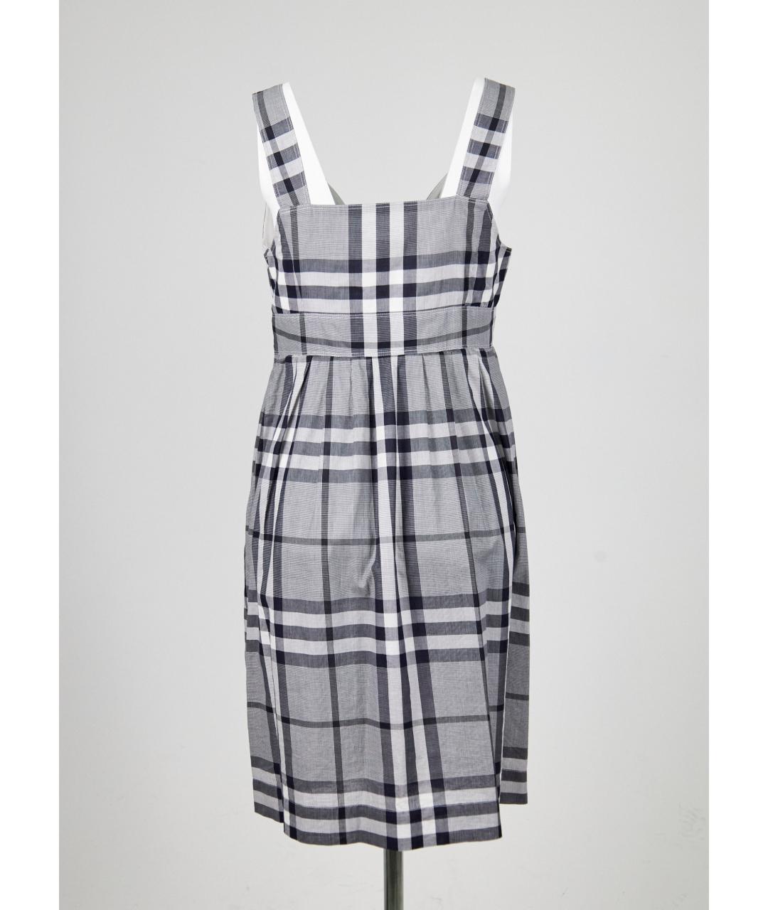 BURBERRY Серый хлопковый сарафан, фото 2