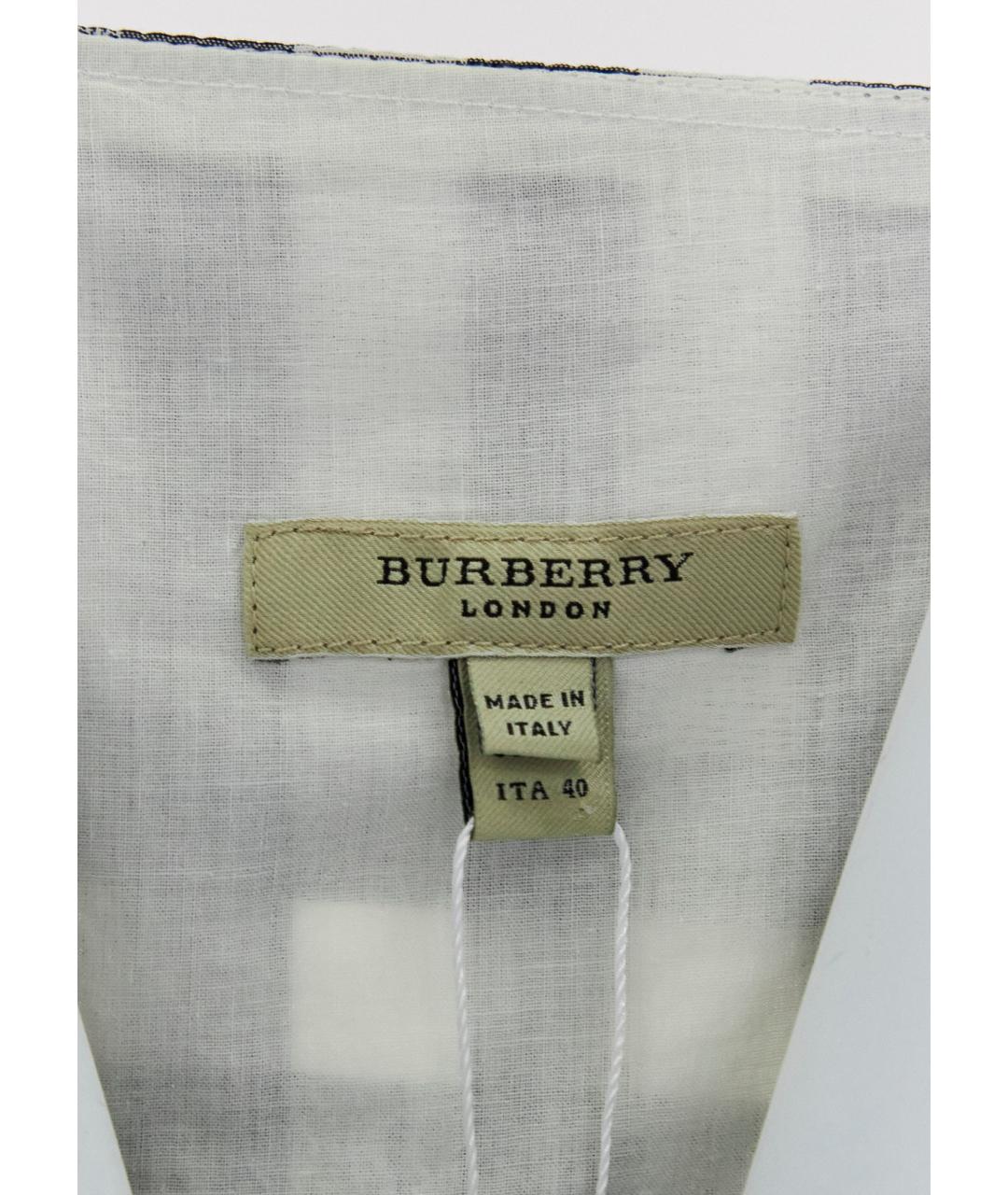 BURBERRY Серый хлопковый сарафан, фото 3