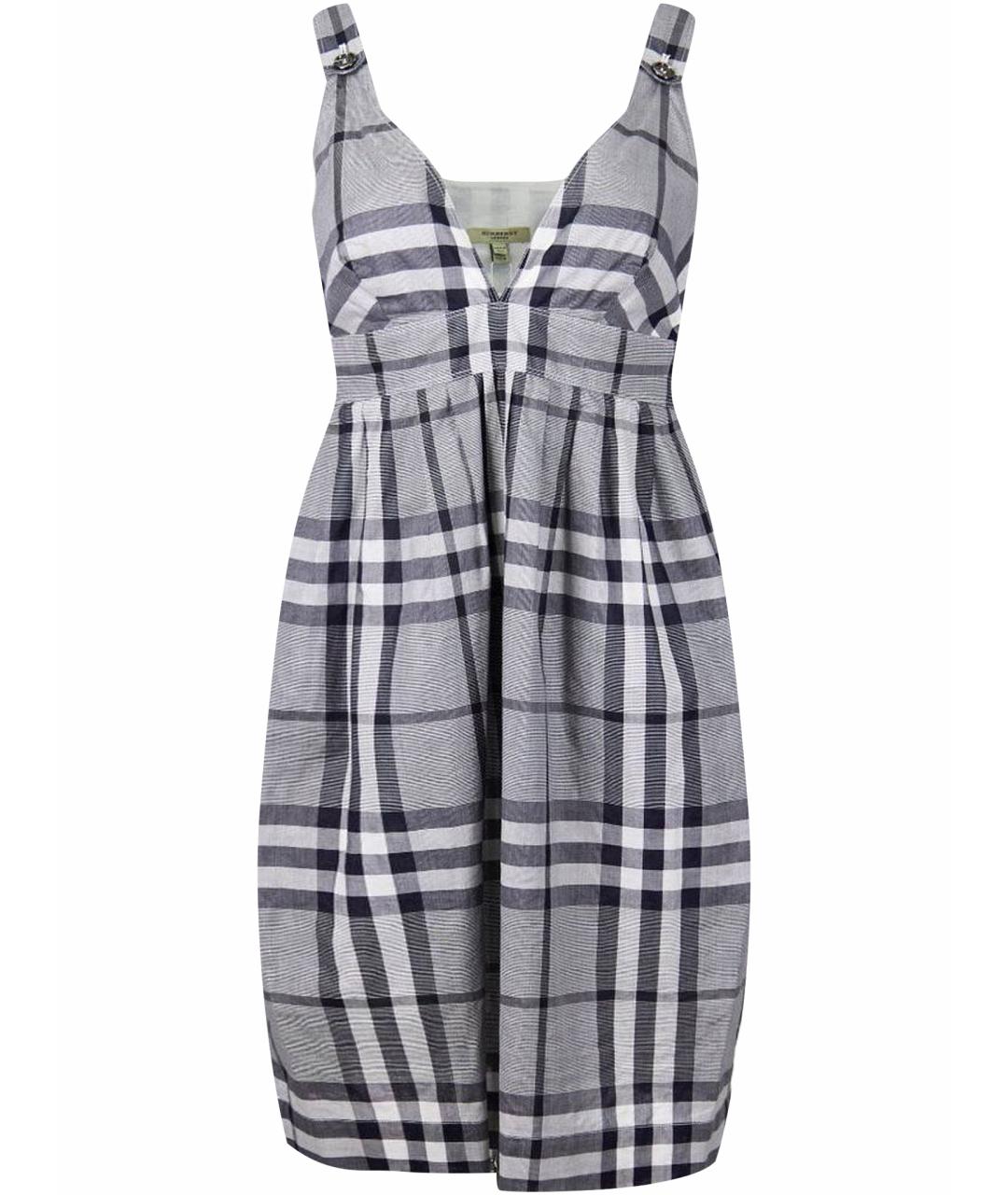 BURBERRY Серый хлопковый сарафан, фото 1