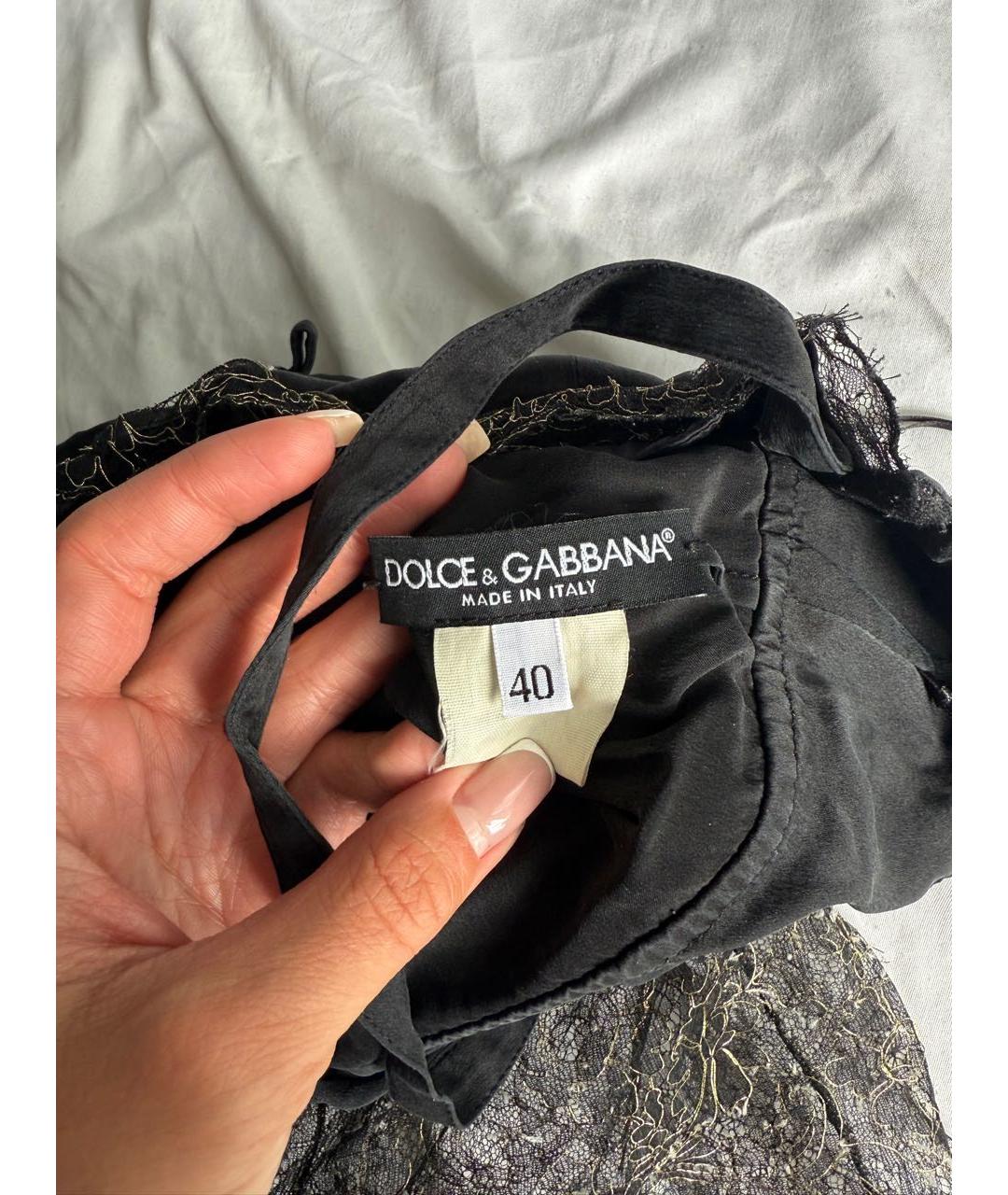 DOLCE&GABBANA Черная пижамы и сорочки, фото 3