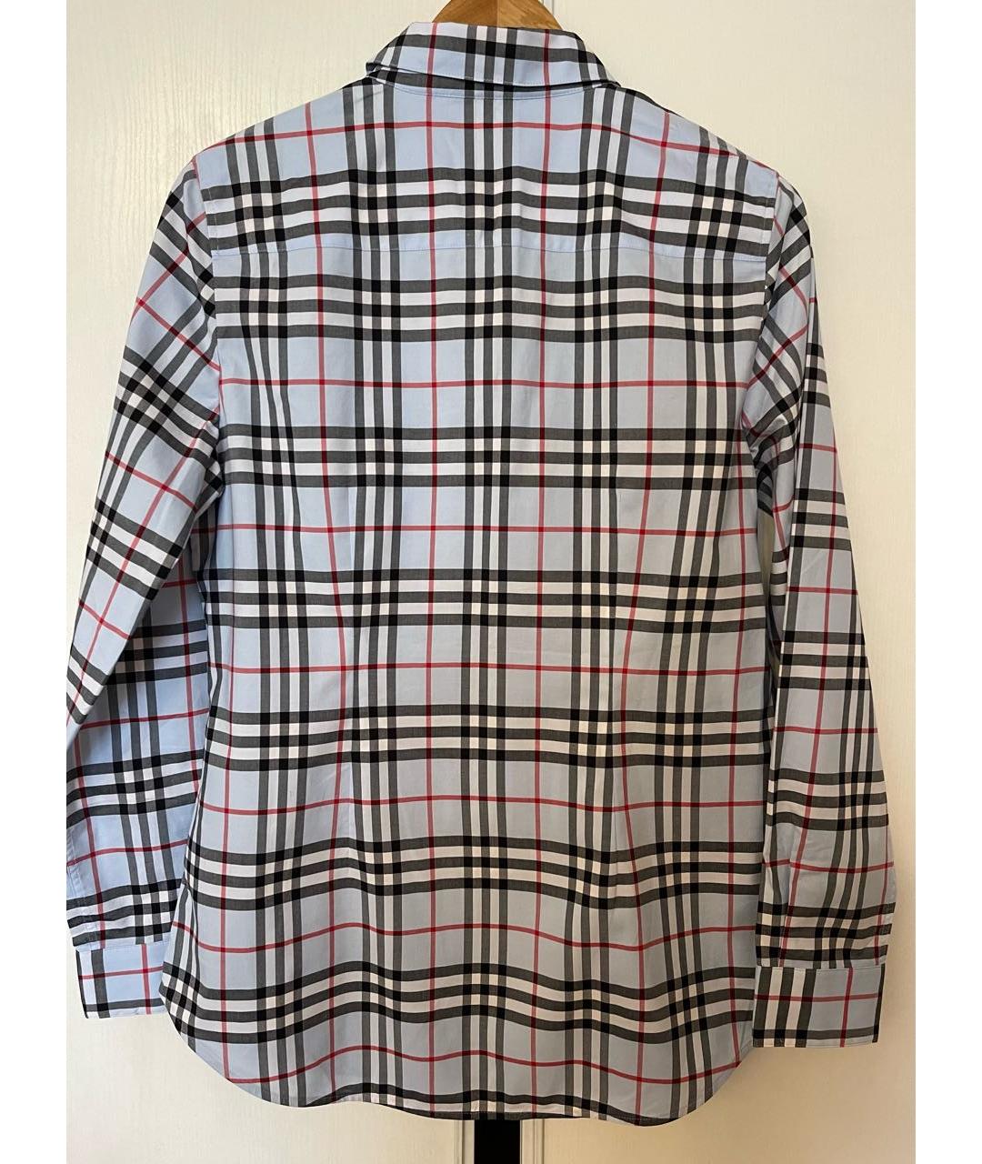 BURBERRY Голубая хлопковая рубашка, фото 2