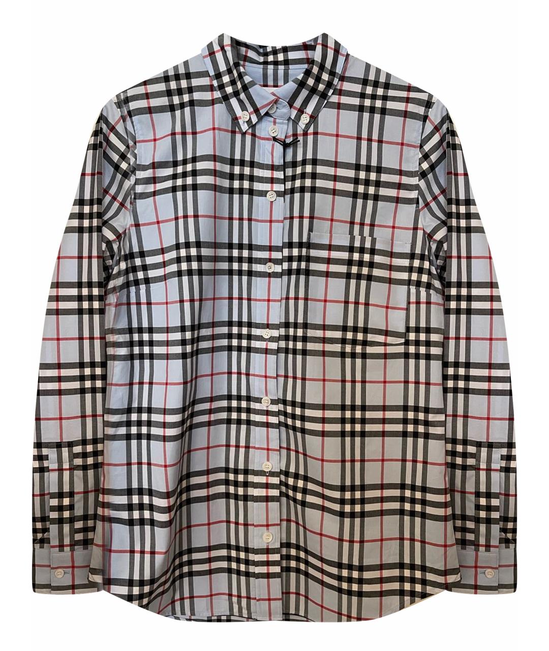 BURBERRY Голубая хлопковая рубашка, фото 1