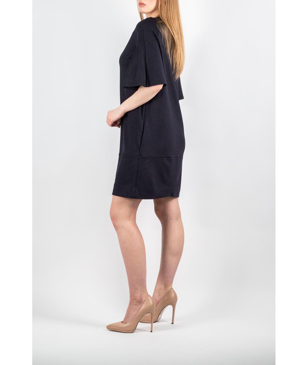 CHLOE Черное шерстяное повседневное платье, фото 5
