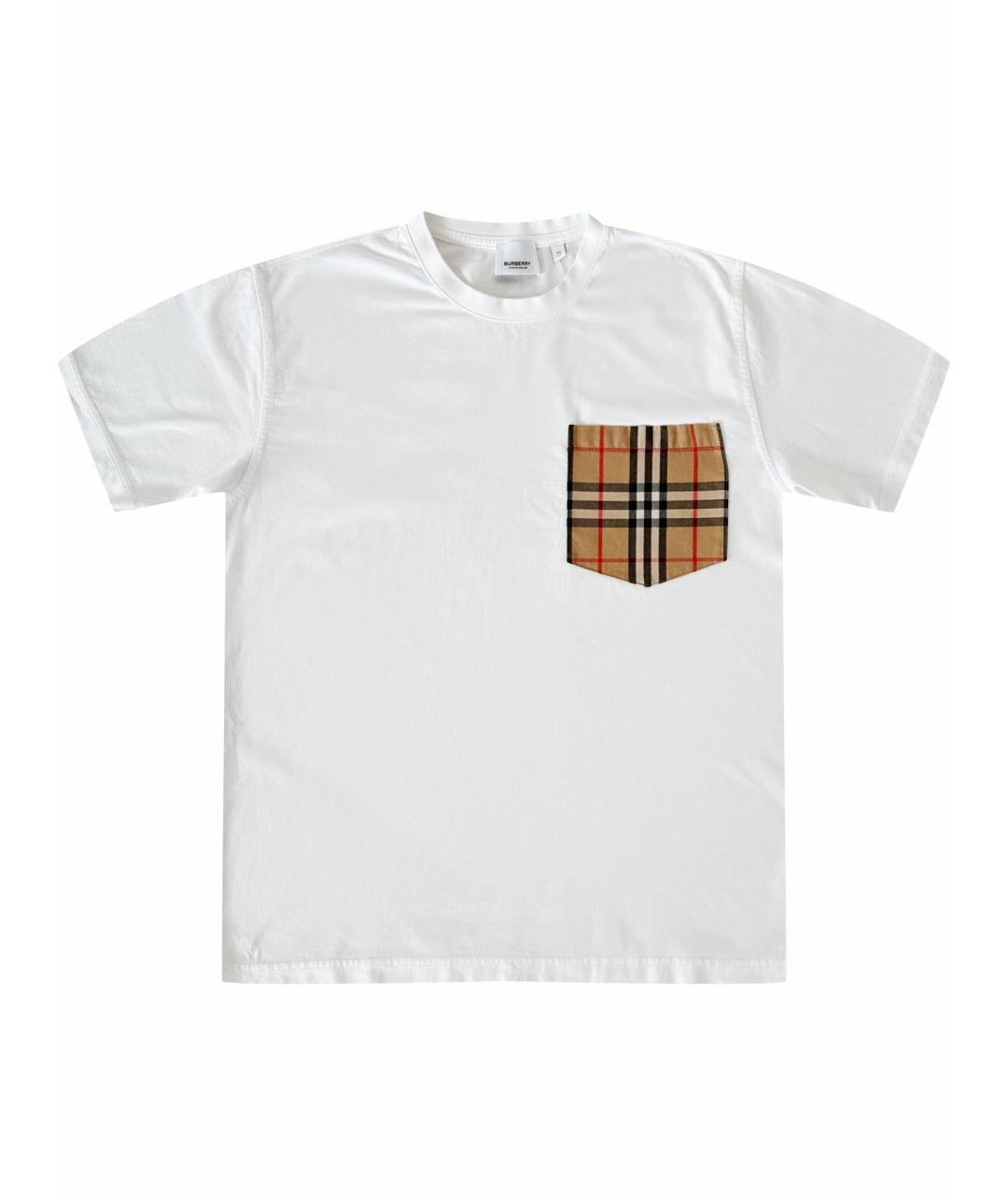 BURBERRY Белая футболка, фото 1
