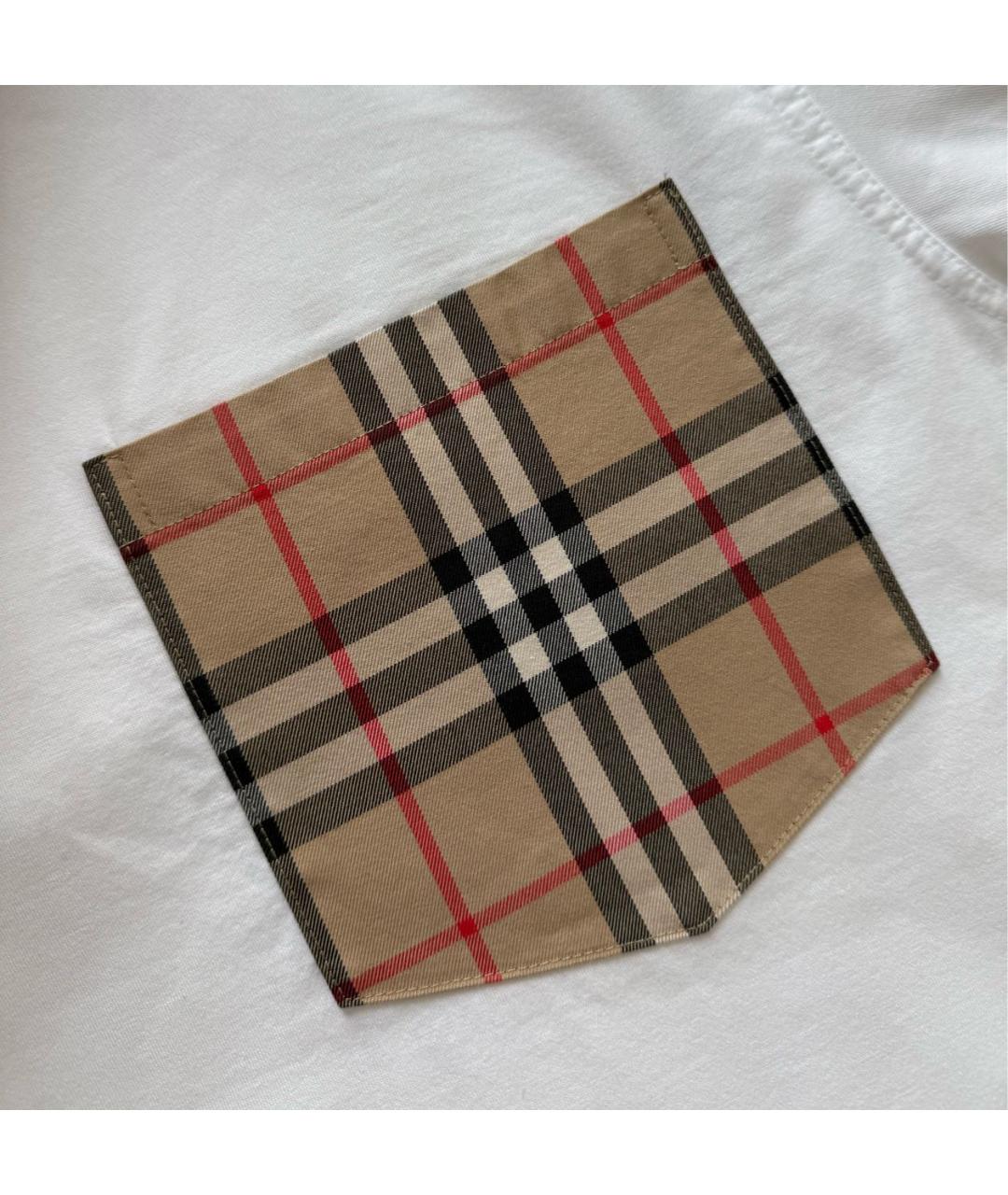 BURBERRY Белая футболка, фото 3