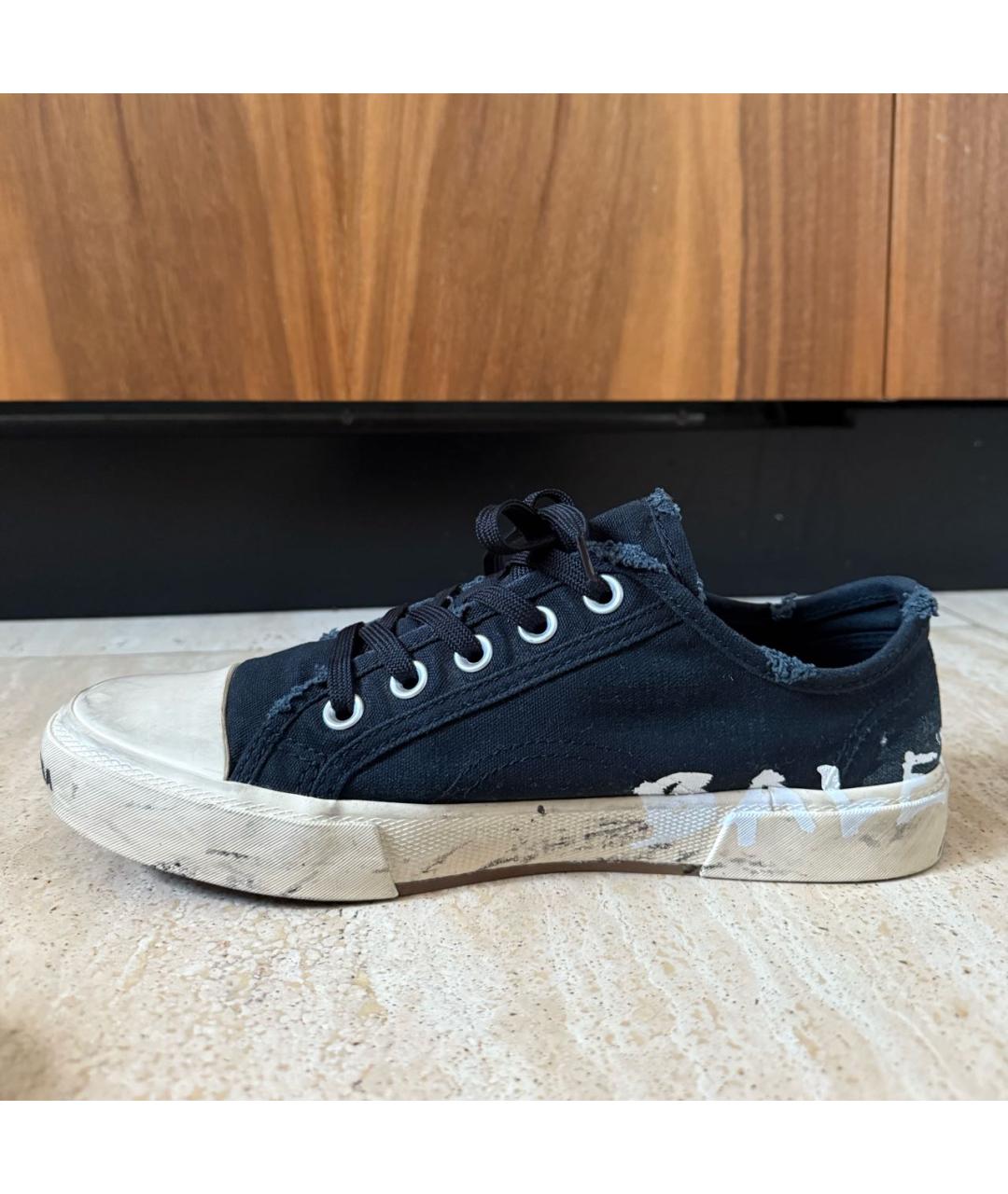 BALENCIAGA Черные текстильные кеды, фото 8