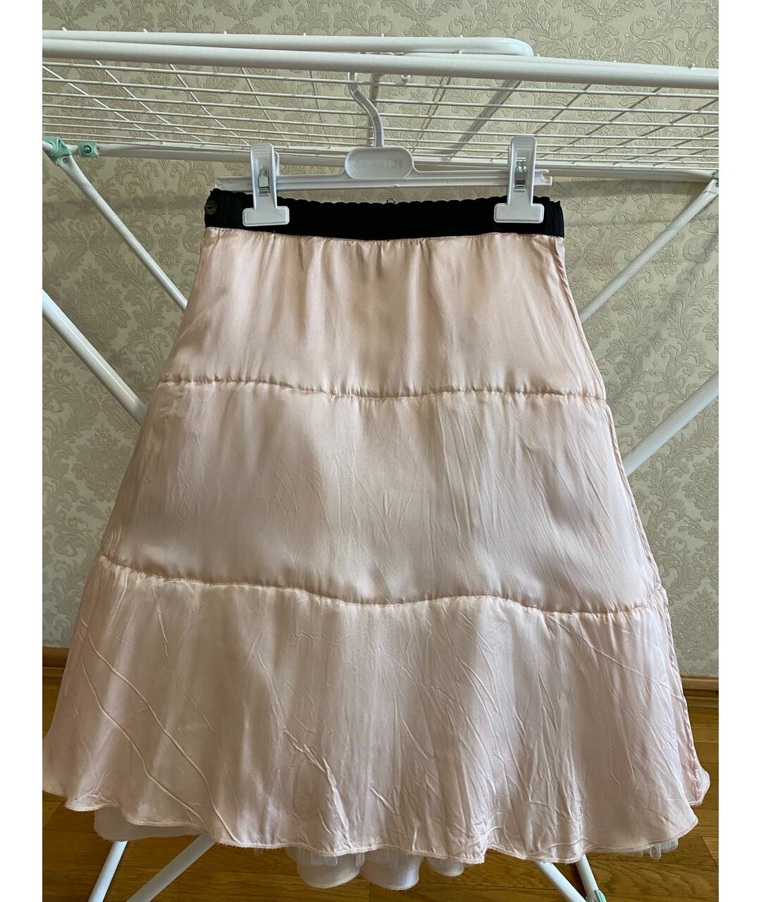 DOLCE&GABBANA Розовая шелковая юбка, фото 5
