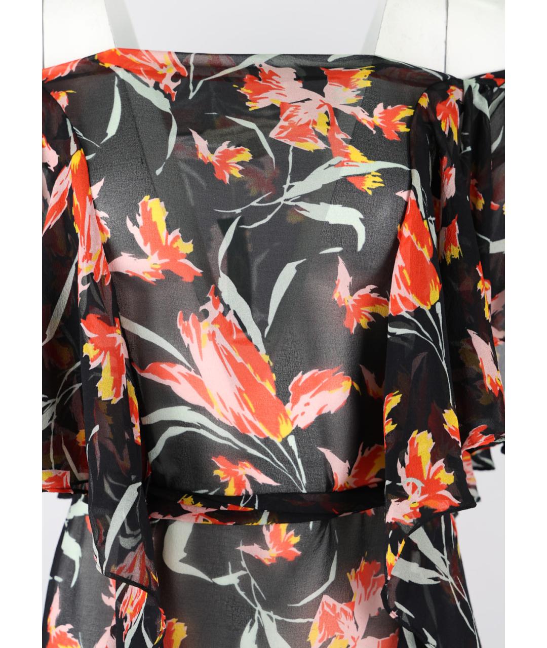 DIANE VON FURSTENBERG Мульти шелковое коктейльное платье, фото 4