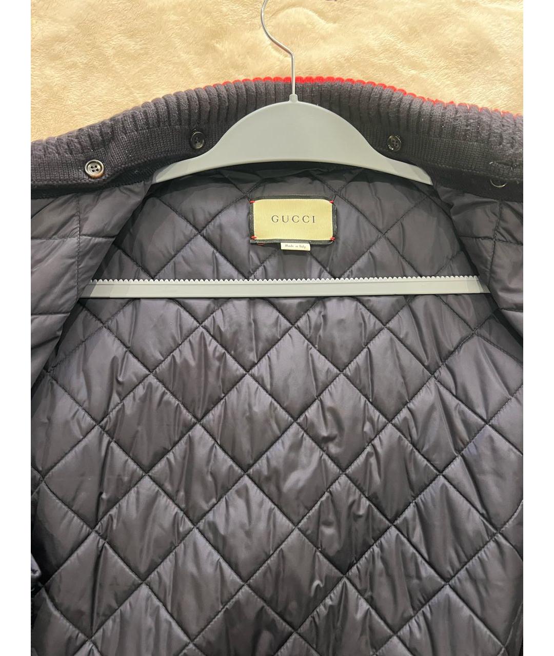 GUCCI Синяя хлопковая куртка, фото 3