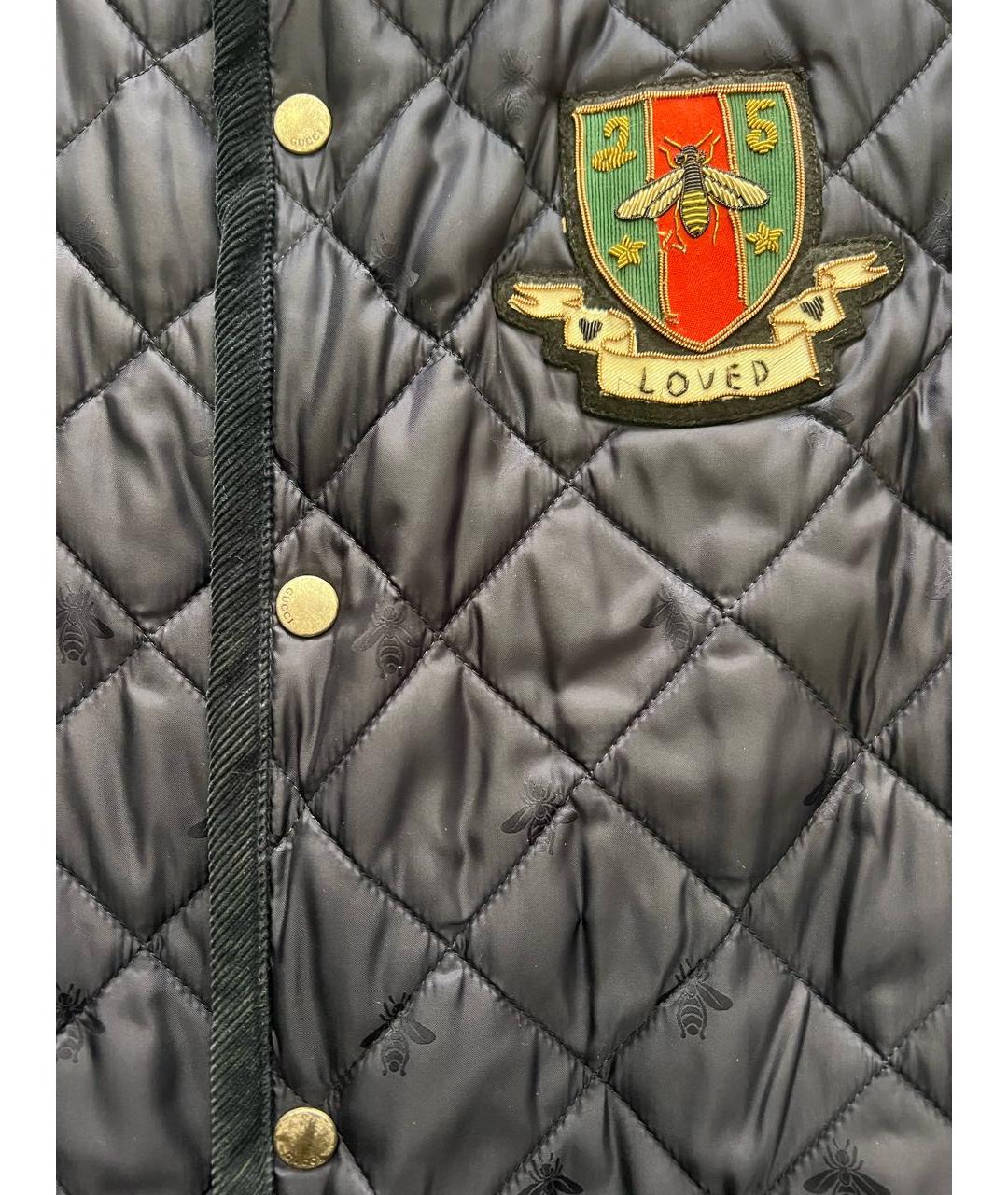 GUCCI Синяя хлопковая куртка, фото 5