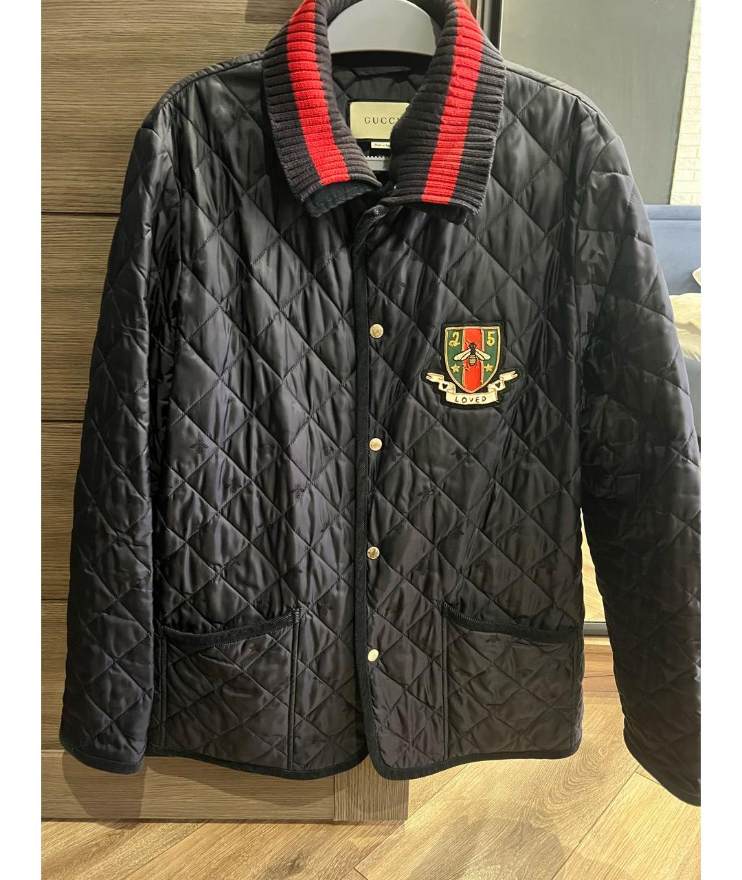 GUCCI Синяя хлопковая куртка, фото 8