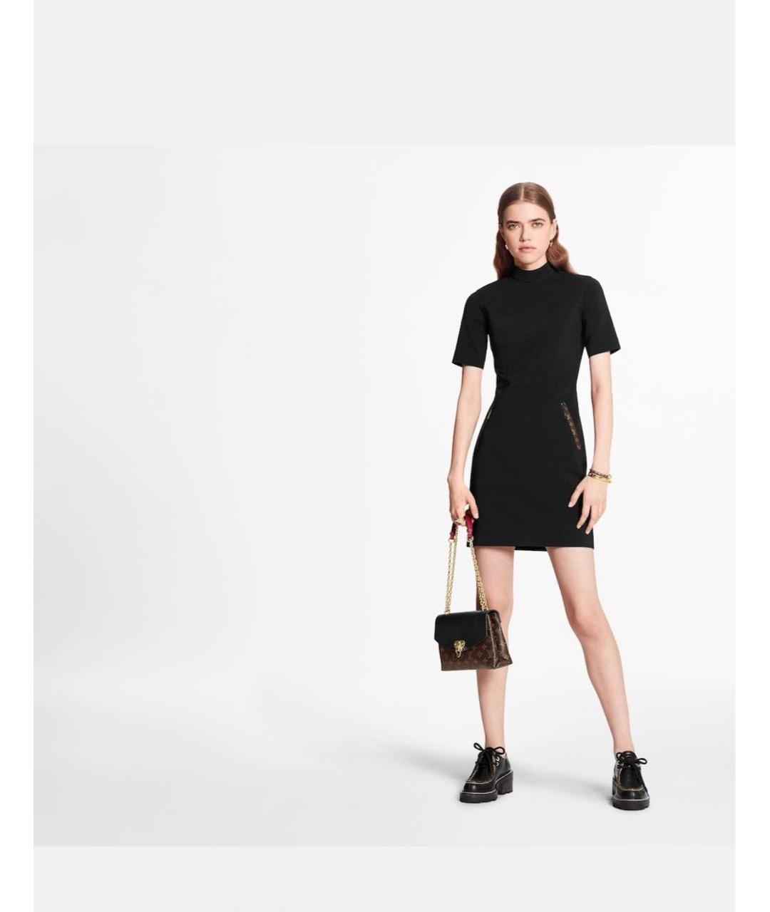 LOUIS VUITTON Черное платье, фото 4