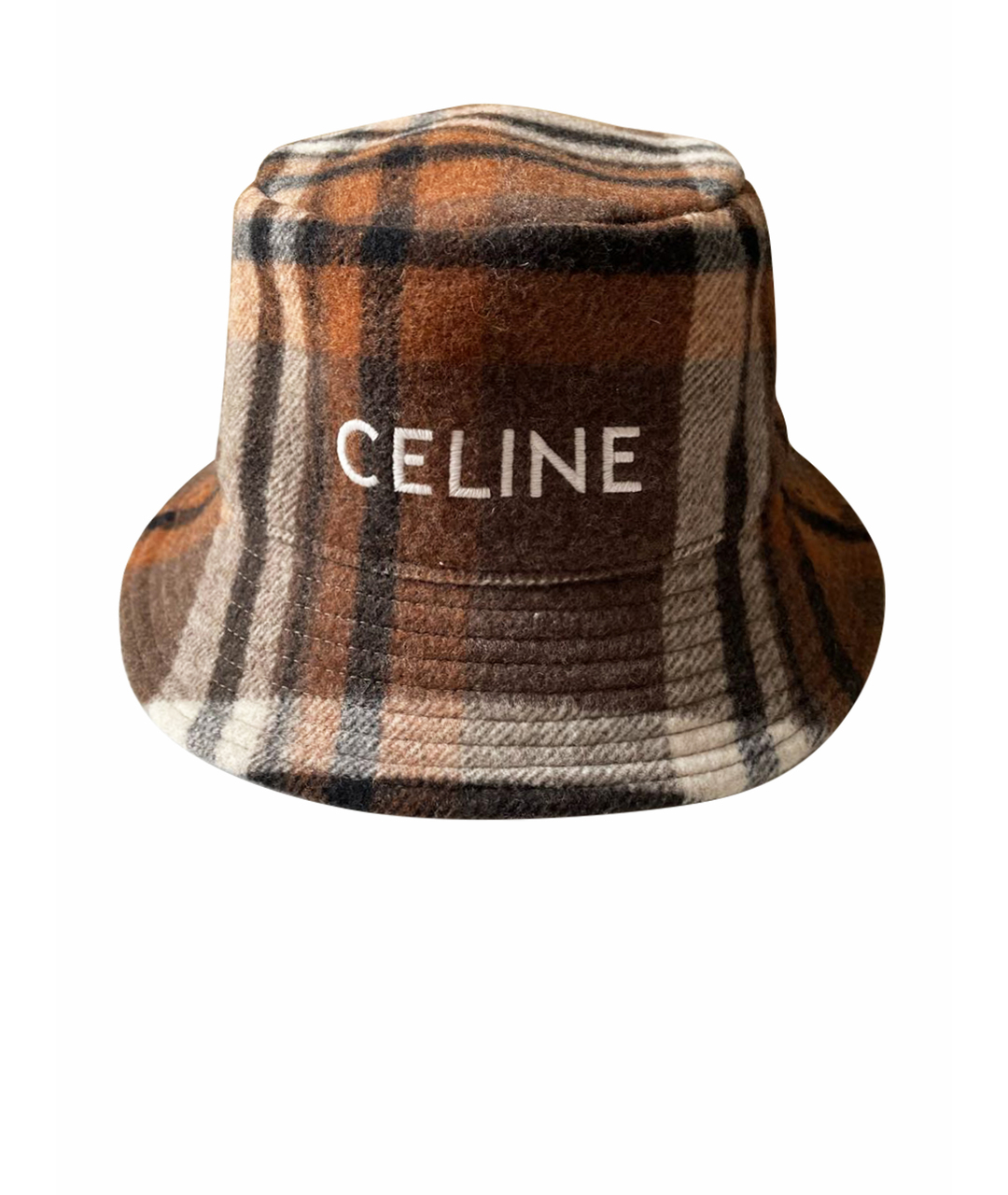 CELINE PRE-OWNED Коричневая шерстяная шляпа, фото 1