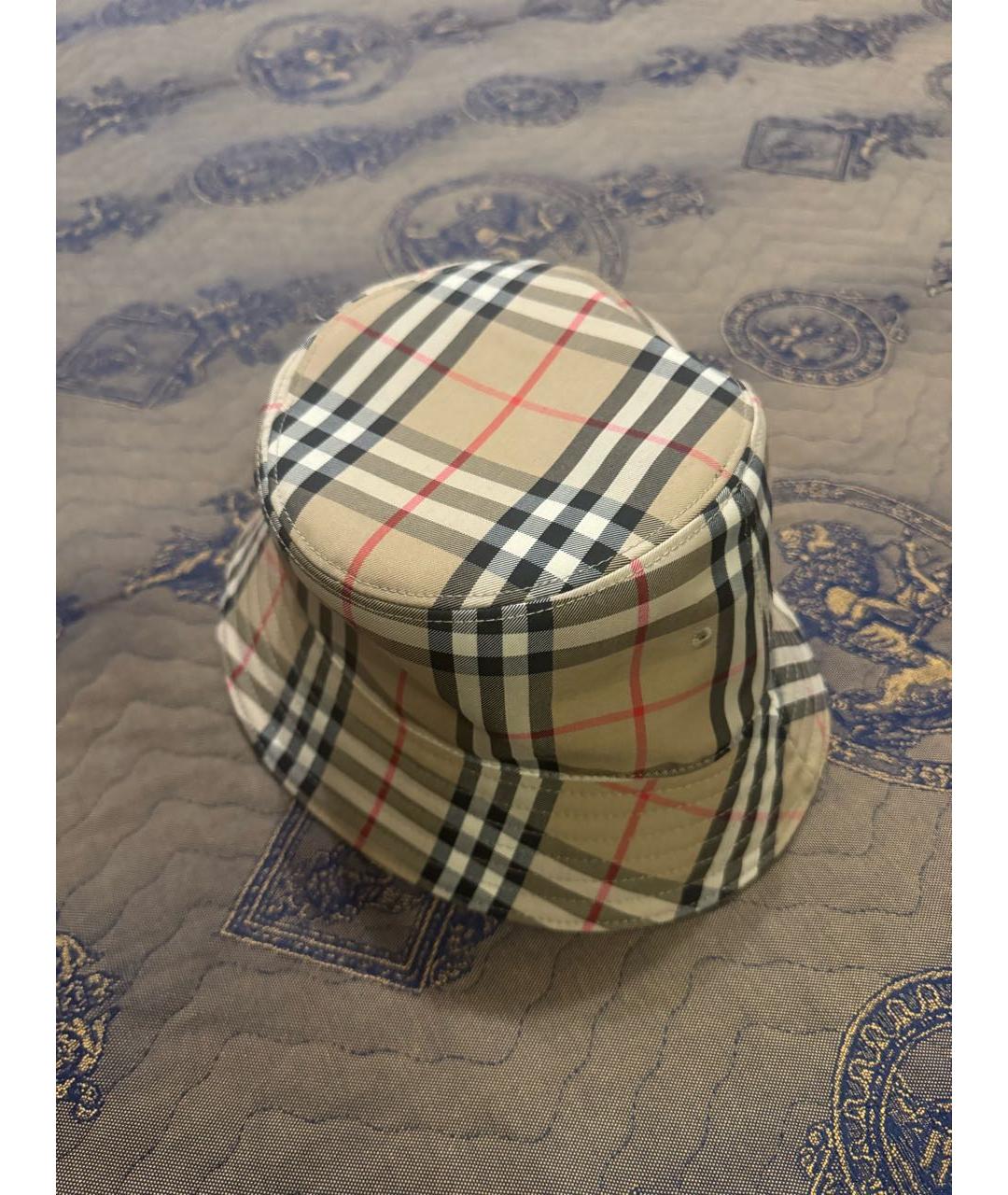 BURBERRY Бежевая хлопковая кепка/бейсболка, фото 5