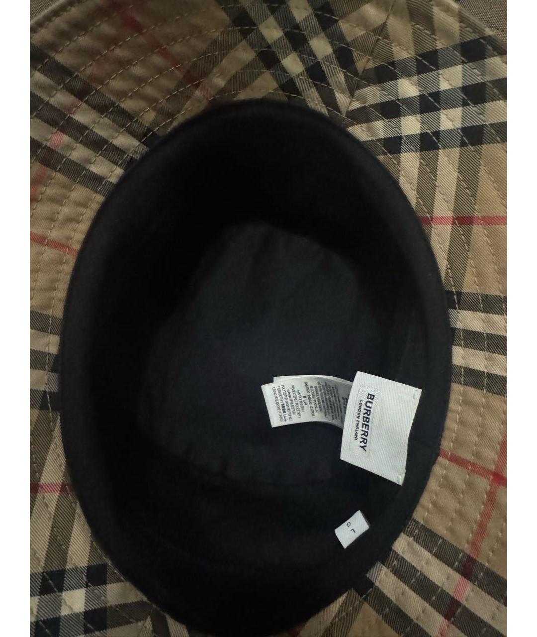 BURBERRY Бежевая хлопковая кепка/бейсболка, фото 3