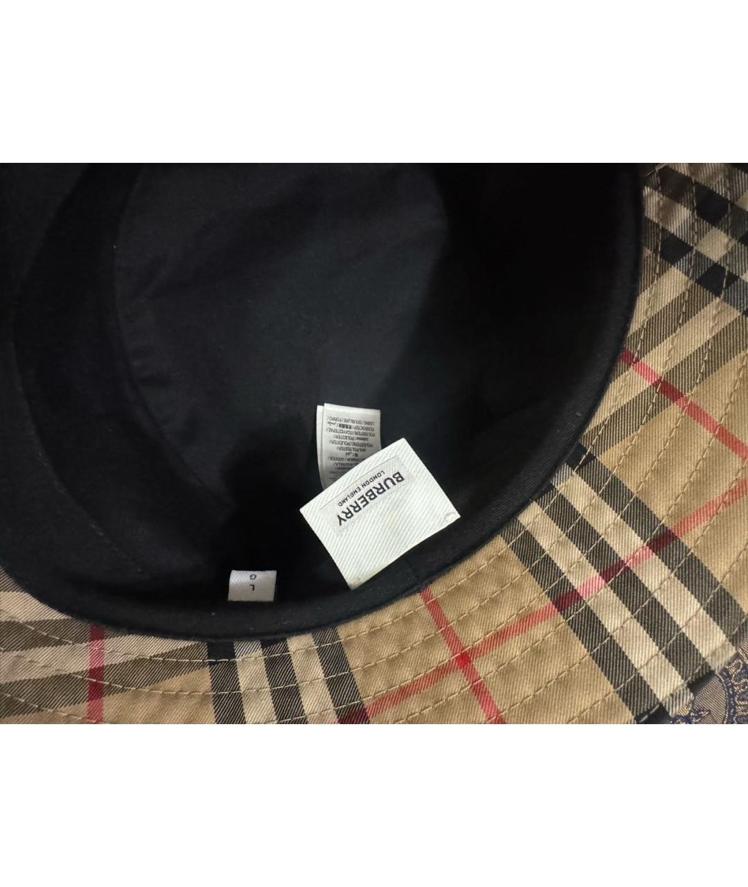 BURBERRY Бежевая хлопковая кепка/бейсболка, фото 4