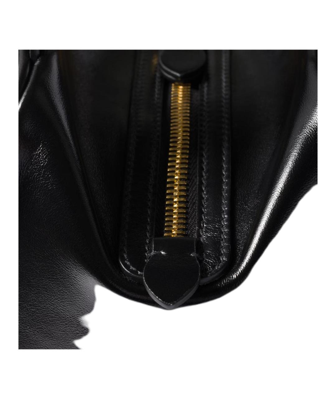 MIU MIU Черная кожаная сумка с короткими ручками, фото 5