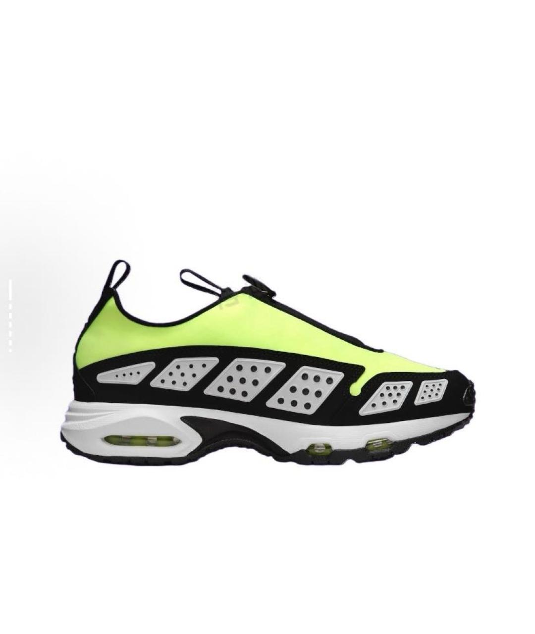 NIKE Салатовые текстильные низкие кроссовки / кеды, фото 2