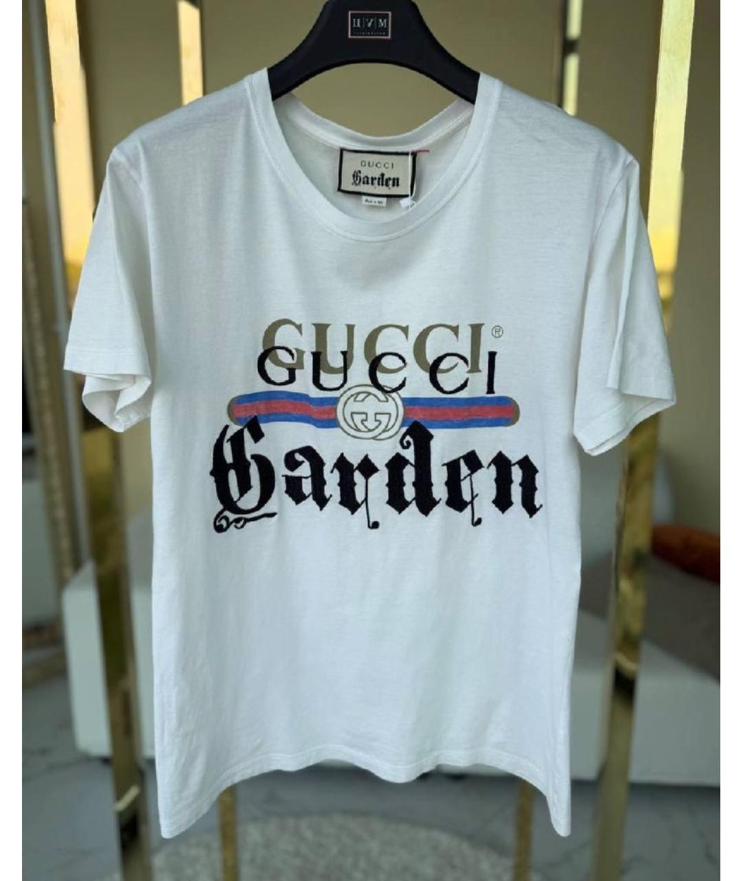 GUCCI Хлопковая футболка, фото 7