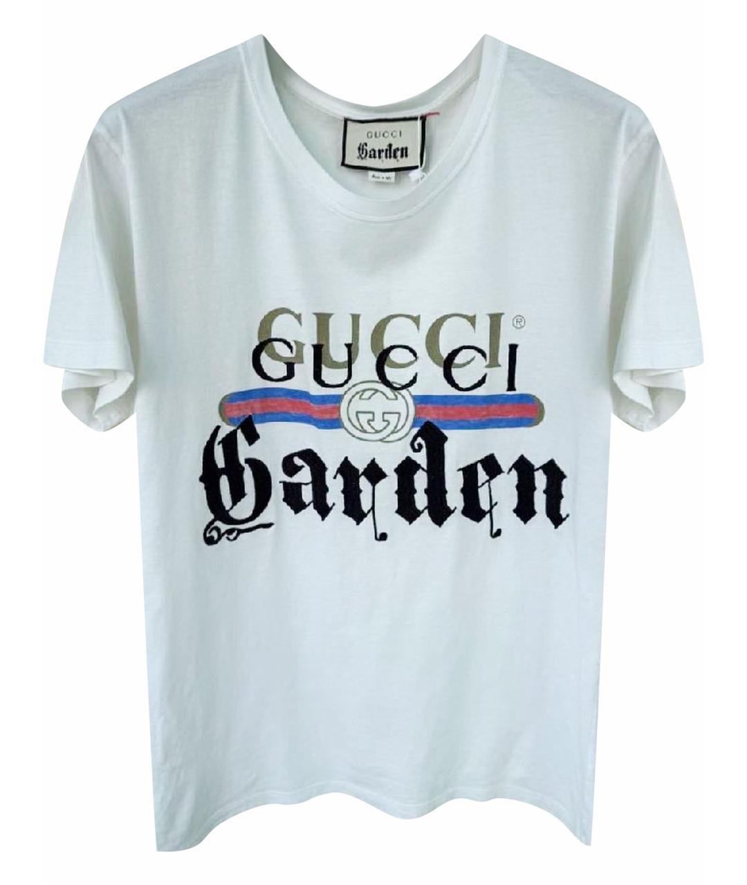 GUCCI Хлопковая футболка, фото 1