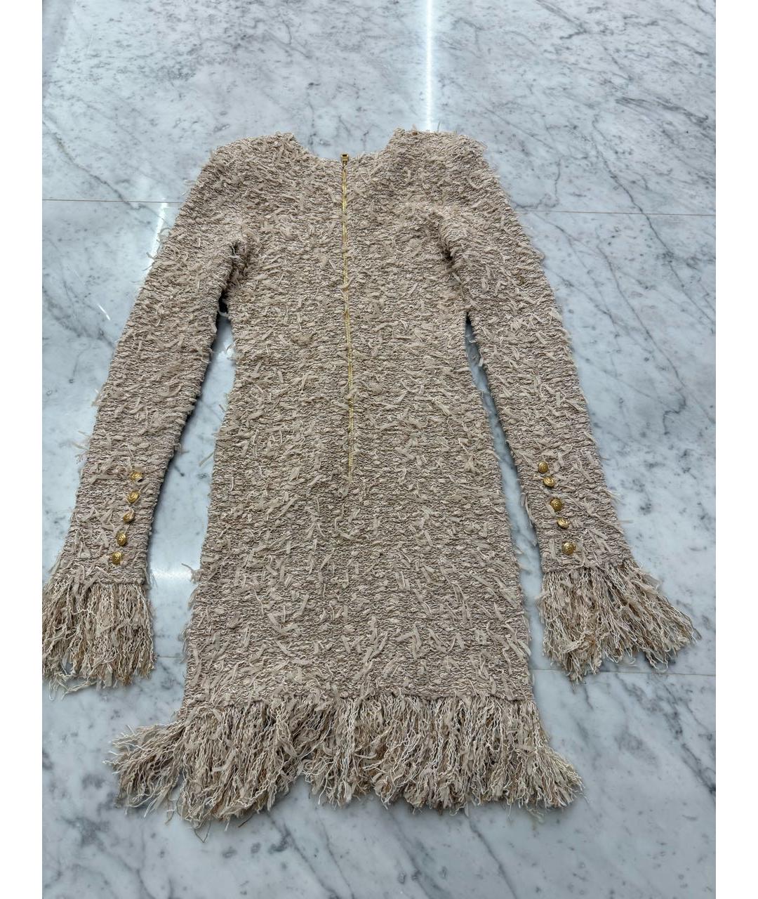 BALMAIN Мульти вискозное коктейльное платье, фото 3