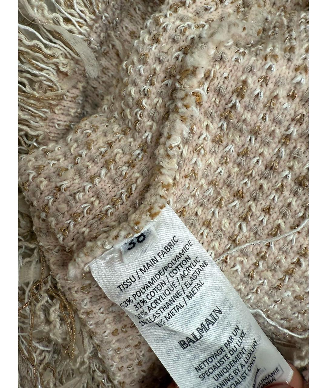 BALMAIN Мульти вискозное коктейльное платье, фото 4