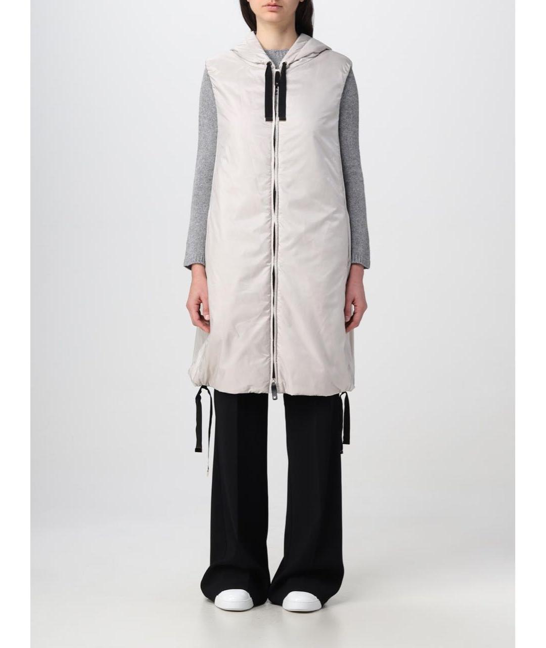 MAX MARA Белый шерстяной жилет, фото 6