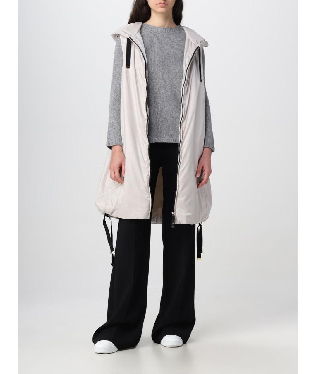 MAX MARA Белый шерстяной жилет, фото 8